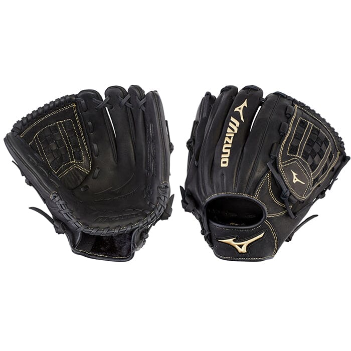 Mizuno Youth MVP Baseball Batting Gloves White/Gold Small