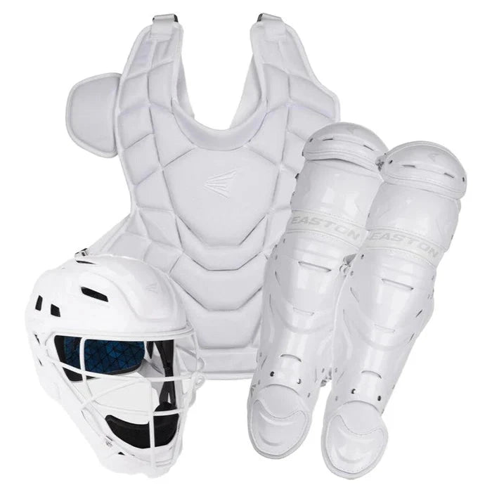 Easton Gametime Whiteout (Solid White) Adult Catcher's Set: A165427 Equipment Easton 