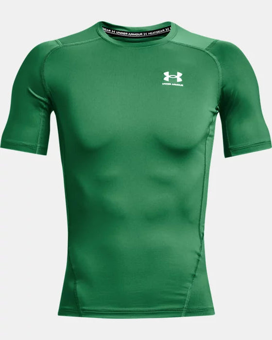 Under Armour Men's HeatGear® Short Sleeve Shirt: 1361518 Apparel Under Armour Kelly Green Small 