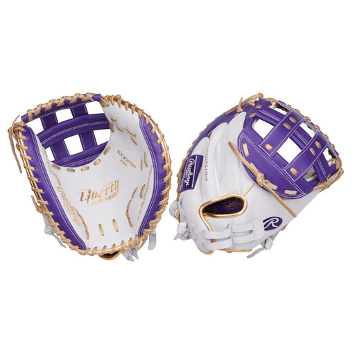 2025 Rawlings Liberty Advanced Color Series 34” Fastpitch Softball Catcher’s Mitt: RLACM34WPUG Equipment Rawlings 