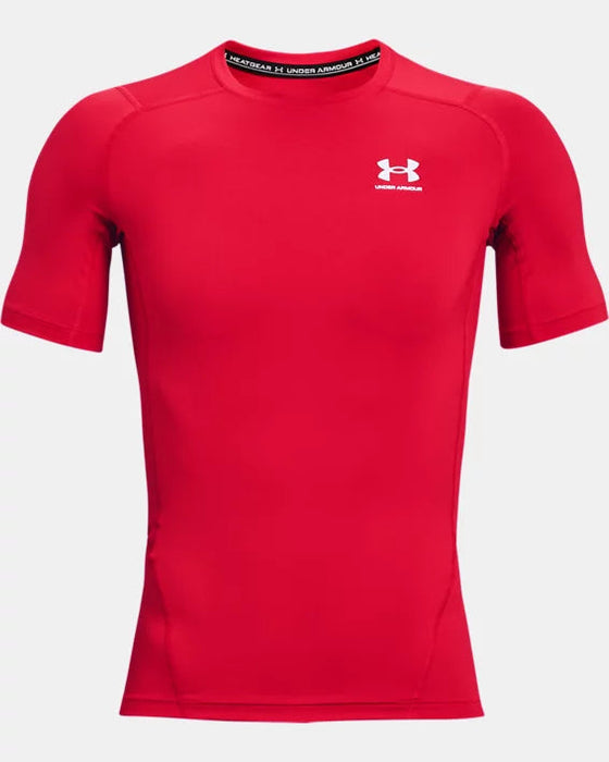 Under Armour Men's HeatGear® Short Sleeve Shirt: 1361518 Apparel Under Armour Red Small 
