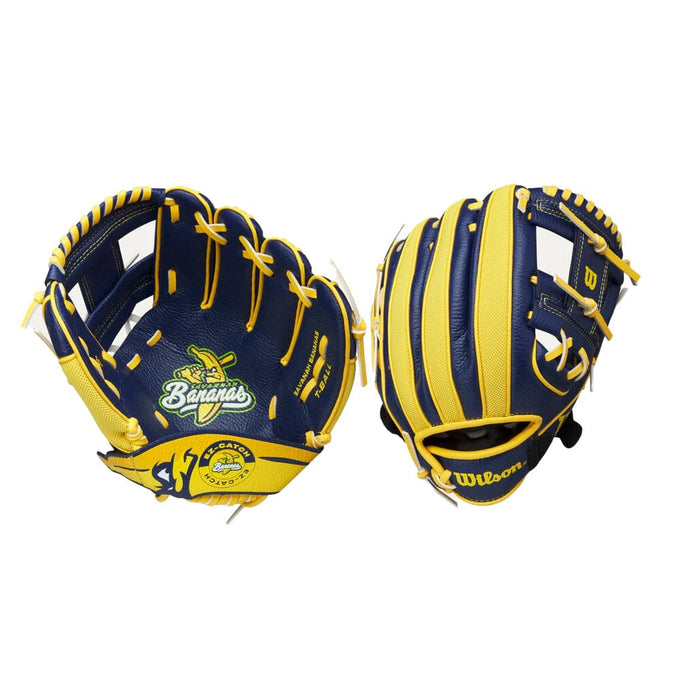 24 Wilson A200™ EZ Catch™ Savannah Bananas 10” T-Ball Glove: WBW10135910 Equipment Wilson Sporting Goods 