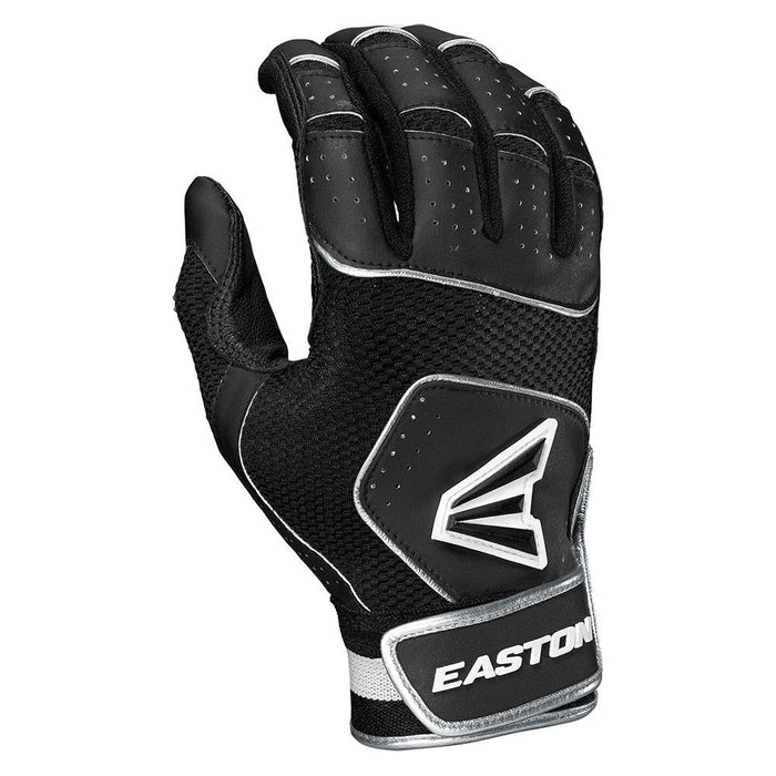 Easton Walk-Off NX Baseball Adult Batting Gloves Black/Optic Yellow / Medium